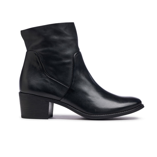 Paul Green Suzette Bootie Black Leather